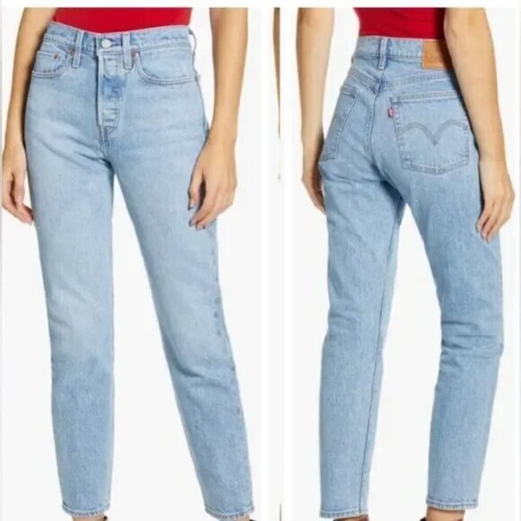 LEVI'S Wedgie Skinny Light Wash Jeans Size 28 - Picture 3 of 8